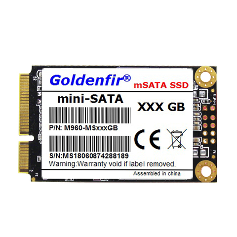 Msata 32GB 64GB 16GB 8GB minisata Goldenfir128GB 256GB ssd msata disque dur à semi-conducteurs interne SSD 32GB pour ordinateur portable ► Photo 1/4