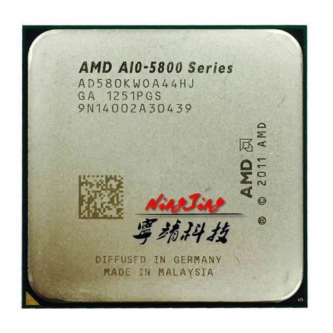 AMD A10-Series A10 5800K A10 5800 Quad-Core PROCESSEUR D'UNITÉ CENTRALE AD580KWOA44HJ/AD580BWOA44HJ 0 prise FM2 ► Photo 1/1