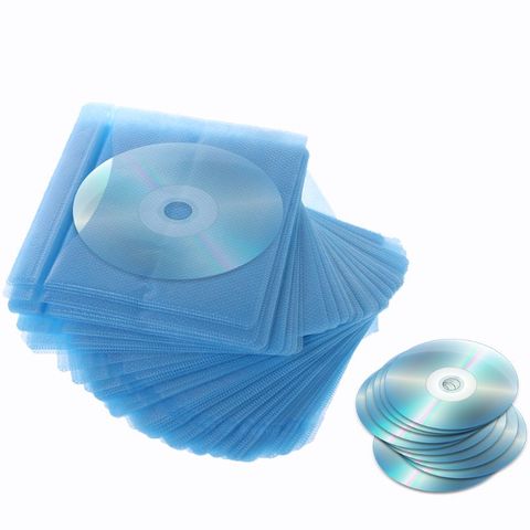 100 pièces CD DVD Double face couverture mallette de rangement PP sac manchon porte-enveloppe ► Photo 1/6