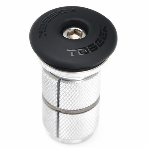 TOSEEK – tige de vélo en Fiber de carbone, bouchon supérieur de fourche, pièces de bicyclette 55g avec vis, noir mat ► Photo 1/6