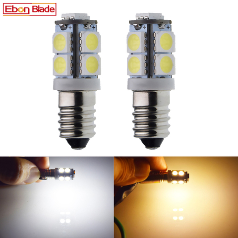 Paire E10 lampe à vis pour Focus | Remplacement de la lampe de poche 3V 6V 12V 24V DC 1447 lampe torche lampe de travail 9SMD 5050 chaude/blanche ► Photo 1/6