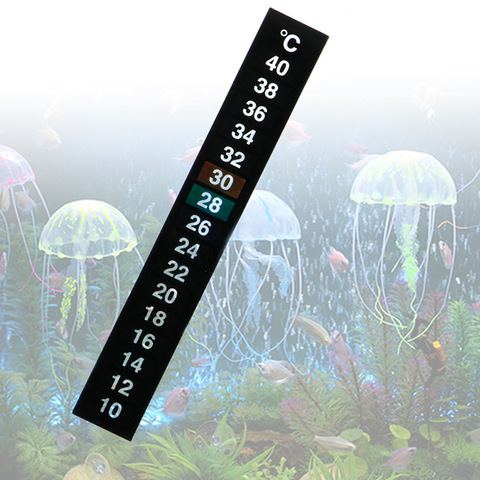 Autocollant Digital Aquarium Aquarium | 1 pièce, thermomètre température, double échelle ► Photo 1/4