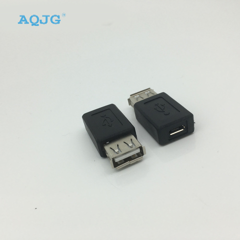 Adaptateur noir USB 2.0 Type A femelle vers Micro USB B femelle, convertisseur de prise vers Micro usb, vente en gros, nouveau ► Photo 1/2