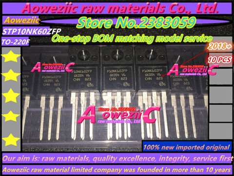 Aowezic – tube à cristal 2022 + 100 original, 10NK60Z à-220 MOS effet de champ, 10A 600V ► Photo 1/2