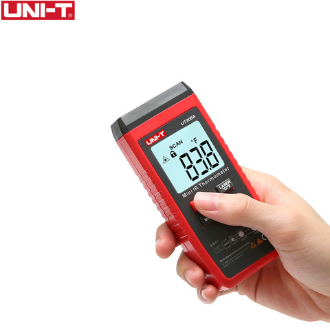 UNI-T UT306A Mini LCD Thermomètre Infrarouge-35 ~ 300C -31 ~ 572F Rouge Compteur de Température Laser C/F Pyromètre D'origine ► Photo 1/6