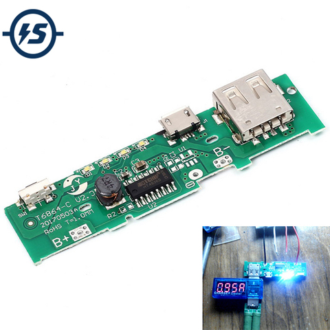 5 v 1A Chargeur De Banque De Puissance De Circuit De Charge de CARTE PCB Alimentation Intensifier Boost Module Téléphone Portable Pour 18650 Batterie BRICOLAGE ► Photo 1/6