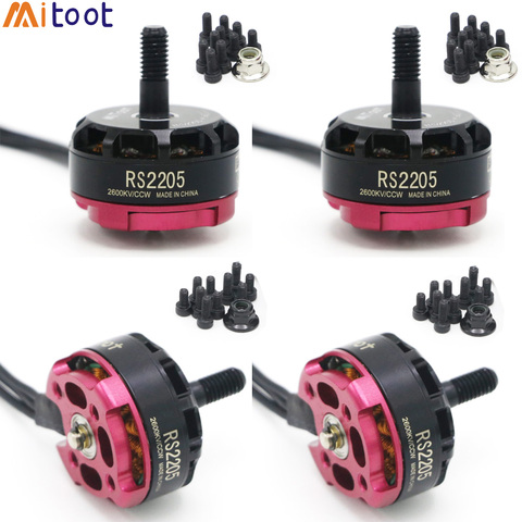 Mitoot-4 pièces-moteur sans balais RS2205 2300kv 2205 CW/CCW 3-4S pour Drone de course RC FPV, Multicopter FPV avec boîte ► Photo 1/6