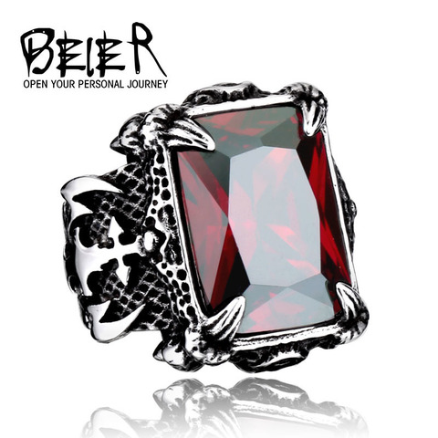 Beier – bague en acier inoxydable 316L pour hommes, bijoux de qualité supérieure, Punk, Vintage, prix d'usine, vente en gros, LLBR8-183R ► Photo 1/6