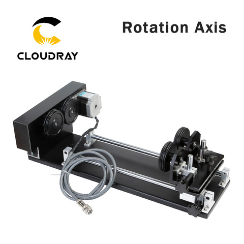 Cloudray accessoire de gravure rotatif avec rouleaux moteurs pas à pas pour Machine de découpe de gravure Laser modèle A ► Photo 1/6