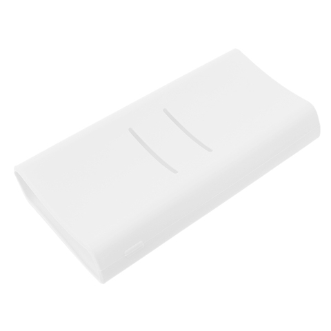 1pc anti-dérapant Silicone housse de Protection pour Xiaomi mi 2C 20000mAh Powerbank protecteur manchon batterie d'alimentation accessoires blanc ► Photo 1/2