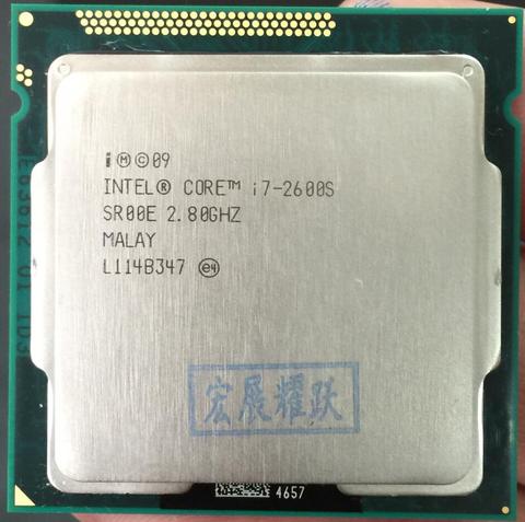 Livraison gratuite Original Processeur Intel core i7 2600 S I7-2600S Quad Core 2.8 GHz LGA 1155 TDP 65 W 8 MB cache 32nm CPU De Bureau ► Photo 1/2