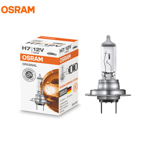 OSRAM H7 12 V 55 W PX26d 3200 K 64210 Ligne Originale Ampoule Standard Phare lampe auto OEM Qualité fabriqué en Allemagne 64210L, 1X ► Photo 1/6
