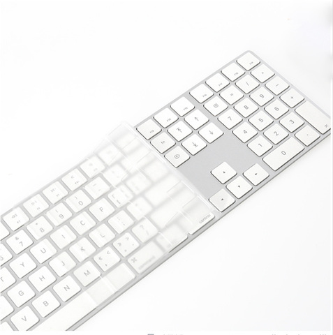 Coque de clavier en TPU pleine taille pour Apple, A1243, MB110LL/B, avec clavier numérique, USB filaire, pour iMac ancien G6 ► Photo 1/5