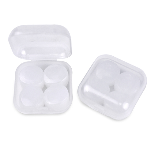 8 pièces Anti-bruit ronflement insonorisé bouchon d'oreille voyage sommeil réduction du bruit bouchons d'oreilles natation Silicone bouchons d'oreille outil de Protection du bruit ► Photo 1/6