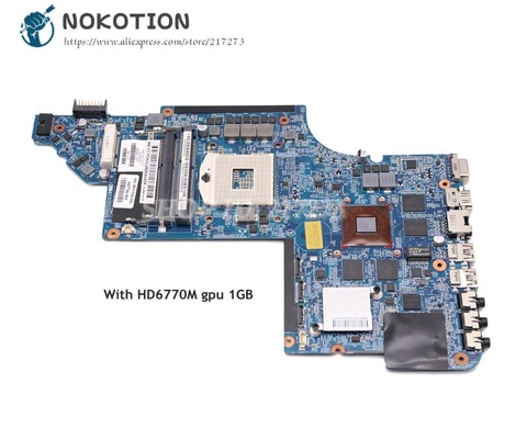NOKOTION Pour HP Pavilion DV7 DV7-6000 Ordinateur Portable Carte Mère HM65 DDR3 HD6770M 1 GO 639391-001 665991-001 ► Photo 1/1