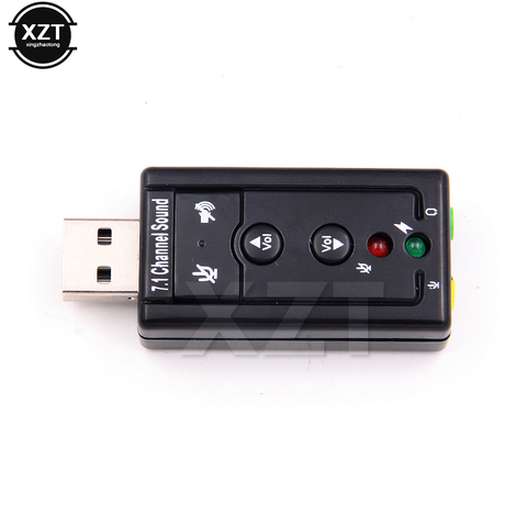 Adaptateur de carte son externe virtuel USB 7.1, 10 pièces/lot, micro, haut-parleur, casque AUDIO, convertisseur Jack 2.0mm ► Photo 1/3