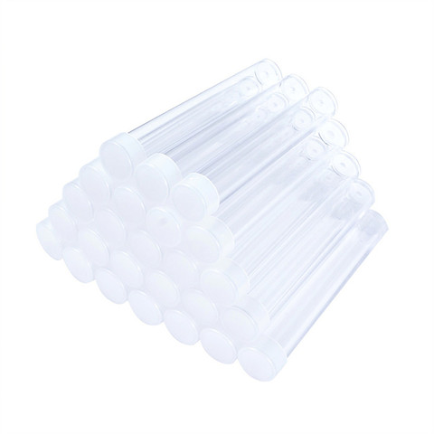 Pandahall-conteneurs de perles en plastique transparent, 100 pièces, bouteille de rangement pour bijoux, bocaux d'emballage d'environ 78mm de long, 13mm de large, F60 ► Photo 1/6