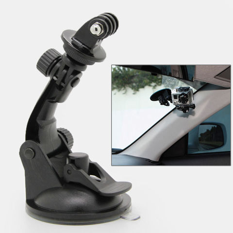 Support de ventouse de voiture + trépied adaptateur de 1/4 pouces, pour Gopro 7 6 8 9 Xiaomi Yi 4k SJCAM SJ5000 SJ4000 SJ9000 F68, accessoires ► Photo 1/1