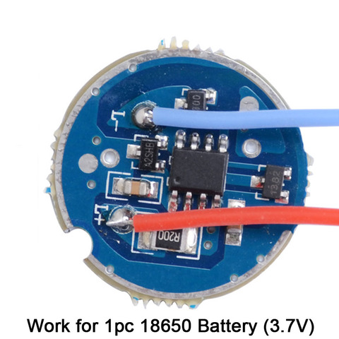 JYL-9807 forte lumière lampe de poche accessoires 23mm Circuit de contrôle magnétique plaque de pilote pour 3.7V connecter Q5, T6 lampe à LED perle ► Photo 1/2