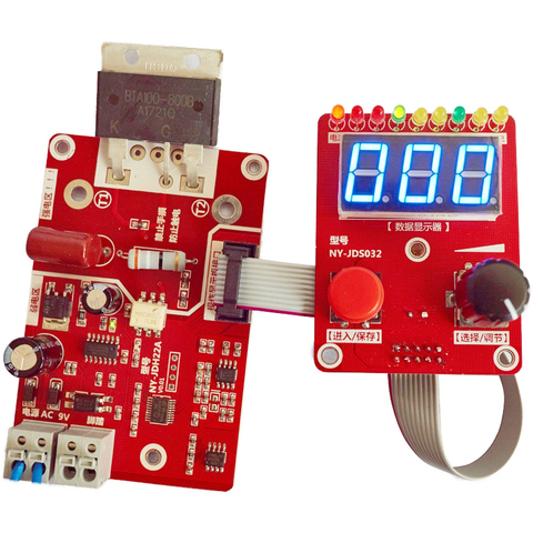 NY-D02 100A/40A Double Impulsion Codeur Machine De Soudage Par points Actuelle En Temps Contrôleur Panneau de Contrôle Réglable Affichage Numérique ► Photo 1/4