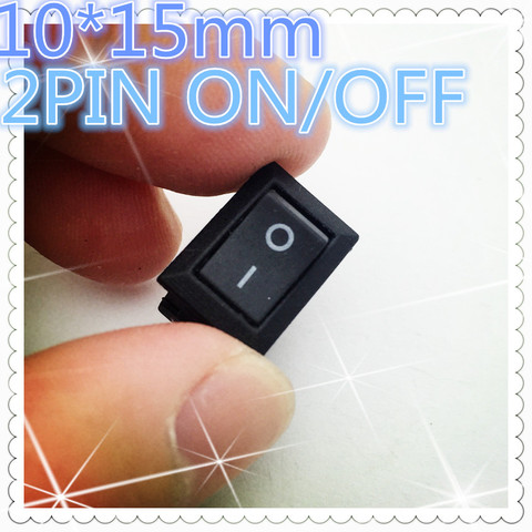 10 pcs G130 10*15mm SPST 2PIN ON/OFF Rocker Switch Bateau 3A/250 v De Voiture dash Dashboard Camion RV ATV Maison Vendre À Perte USA Bélarus ► Photo 1/3