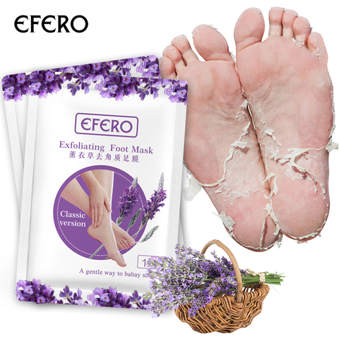 Masque exfoliant pour les pieds de bébé, 1 paire, gommage de la peau morte, chaussettes de trempage pour pédicure, crème pour les pieds, talons ► Photo 1/6