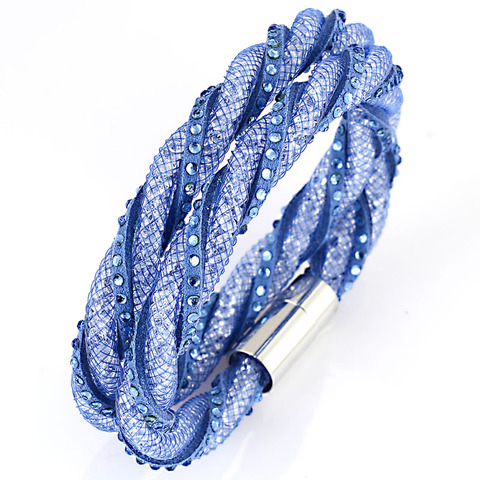 Miasol – Bracelets Double enroulé pour filles, bijoux en résine cristal, fermoir magnétique, cadeaux pour femmes ► Photo 1/6