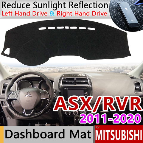 Pour Mitsubishi ASX 2011 ~ 2022 RVR tapis anti-dérapant tableau de bord couverture Pad parasol Dashmat accessoires 2013 2015 2016 2017 2022 ► Photo 1/6