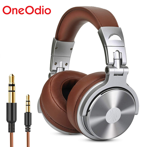 Oneodio – casque d'écoute Studio DJ, avec Microphone, stéréo, Deep Bass, sur l'oreille, avec prise Jack 3.5/6.3mm, pour la surveillance et l'enregistrement ► Photo 1/6