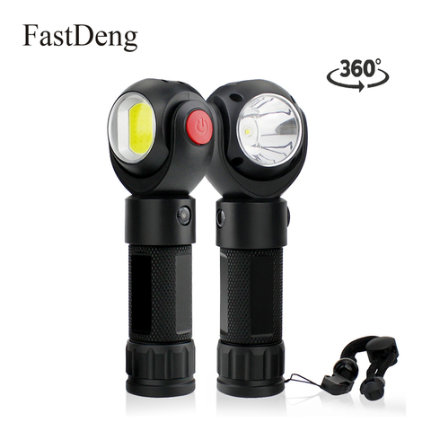 Lampe de poche à Led 360 degrés T6 + COB, torche étanche, avec aimant, USB, 7 Modes d'utilisation, piles AAA 18650 ou 26650, 2000lm ► Photo 1/6