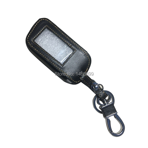 Porte-clés de voiture en cuir véritable, pour Starline A93 A63 A39 A36, alarme bidirectionnelle, télécommande LCD ► Photo 1/1