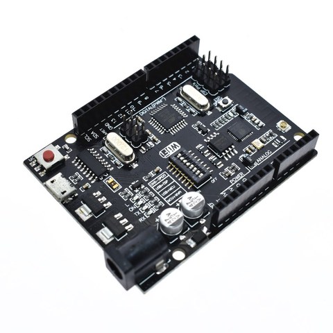 UNO R3 + WiFi + ESP8266 (32 mo de mémoire) USB-TTL CH340G pour Arduino Uno NodeMCU WeMos ESP8266, nouvel arrivage ► Photo 1/6