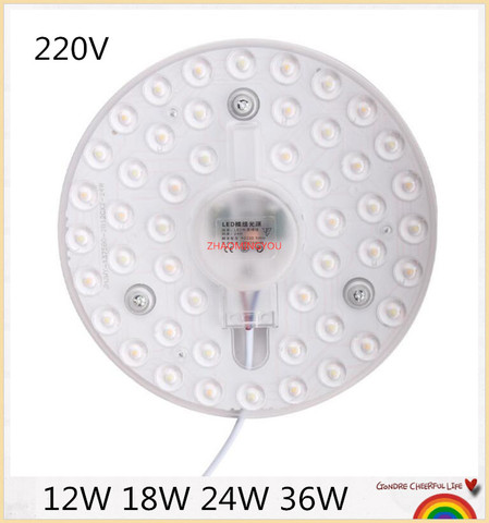 YON LED panneau cercle anneau lumière SMD2835 12W 18W 24W 36W LED rond plafond décoration plafonnier AC 220V 230V 240V downlight ► Photo 1/6