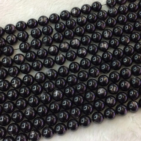 Perles en pierre gemme naturelle Hypersten/hyperthène, pour la fabrication de bijoux, 15 pouces, bricolage ► Photo 1/6