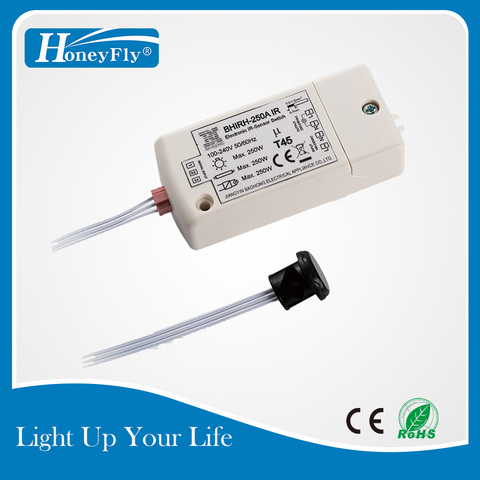 HoneyFly-interrupteur à capteur infrarouge breveté 250W, max70 W pour lampe à LED-100 V, 5 pièces, capteur de mouvement IR, activation/désactivation automatique CE ► Photo 1/6