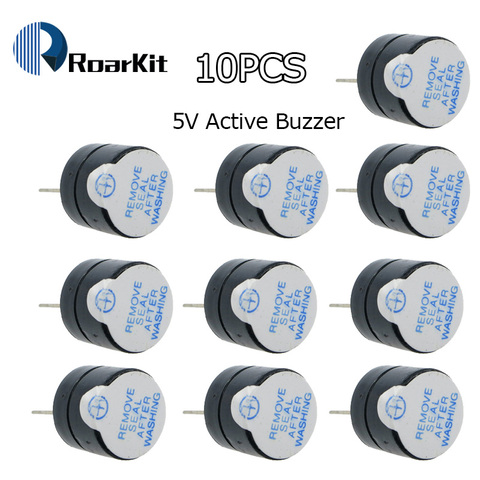 10 pièces 5v Active Buzzer magnétique Long continu bip sonnerie d'alarme 12mm MINI actif Piezo Buzzers adaptés pour les ordinateurs imprimantes ► Photo 1/6