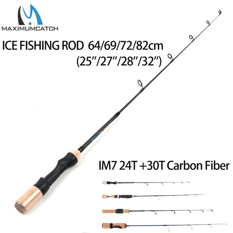Maximumpick-canne à pêche sur glace légère, matériel de pêche sur glace, en Fiber de carbone IM7, pour l'hiver ► Photo 1/6
