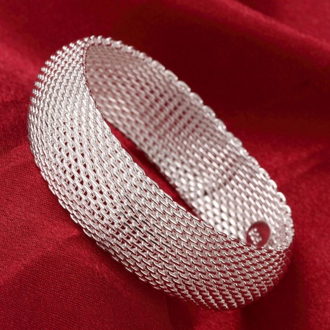 Bracelets en argent Sterling 925 pour femmes, maille tissée, bijoux, grande Promotion, offre spéciale ► Photo 1/6