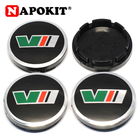 4 pièces/lot 56MM VII Logo voiture roue moyeu central capuchons couverture emblème pour Skoda Octavia Fabia superbe rapide Yeti Kodiaq voiture jante style ► Photo 1/6