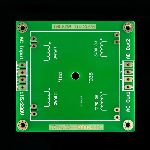 TALEMA Soudé Carré Bague D'étanchéité Transformateur 15VA/25VA Spécial Base Fixe/Circuit imprimé/CARTE PCB ► Photo 1/1