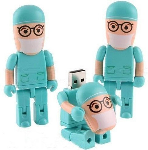 USB Flash Drive PenDrive 4 gb/8 gb/16 gb/32 gb/64 gb Médecin modèle en plastique Pendrive carte mémoire U disque Flash mémoire mignon (usb 2.0 drive) ► Photo 1/6