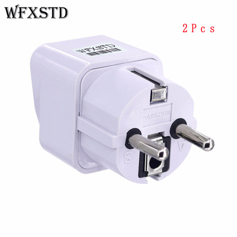 WFXSTD 2 pcs Nouvelle CN NOUS À DE Plug Adaptateur Prise Convertisseur de Prise Voyage Adaptateur D'alimentation Électrique Prise Chine À UE Plug ► Photo 1/6