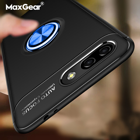 Coque magnétique avec anneau de support pour téléphone Huawei, compatible modèles Honor 10, 9, 9i, 8 Lite Pro, 8X Max, 7C, 7X, V9, V10 Play ► Photo 1/6