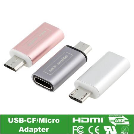 USB-C Femelle à Micro USB Mâle Adaptateur USB Type-c À Micro USB Connecteur, 3A Rapide Sortie De Charge ► Photo 1/5