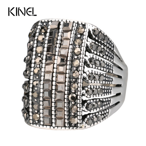 Kinel-bague en cristal pour femmes, Punk Rock, grand anneau papillon, accessoires de fête de mariage Vintage, cadeau d'amour à la mode ► Photo 1/6