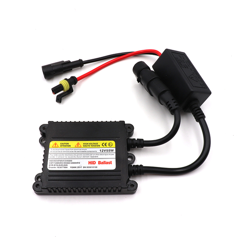 Niscarda Ballast électronique Hid 35W 55W 12V DC | Pour voiture, au xénon, Ballast électronique d'allumage pour kit HID, Xenon H7 H4 H1 H3 H11 ► Photo 1/6