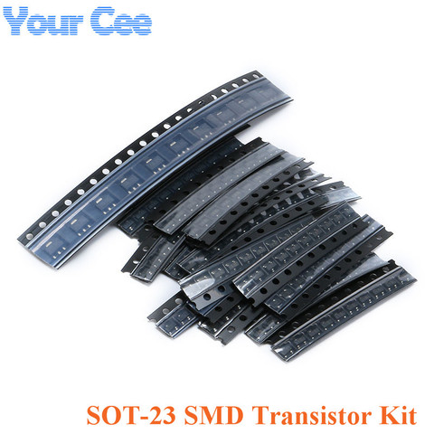 SOT-23 – Kit de Transistor SMD pour S9013, S9014, S9015, S9018, A92, C1815, A1015, 18 échantillons, 10 pièces = 180 pièces ► Photo 1/2