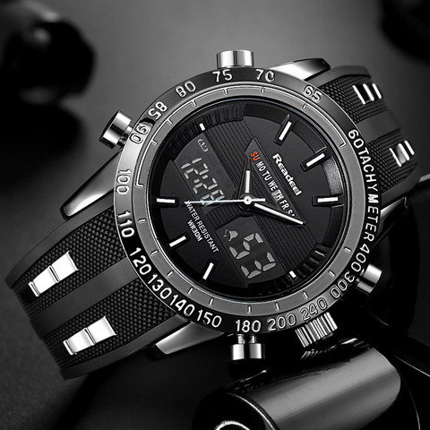 Marque de luxe montres hommes sport montres LED étanche numérique Quartz hommes militaire montre-bracelet horloge mâle Relogio Masculino 2022 ► Photo 1/5