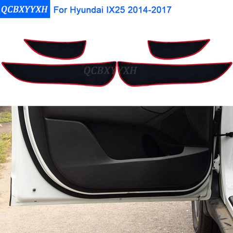 Protecteur de bord latéral de voiture 2 couleurs, tapis de porte pour Hyundai IX25 2014-2017 Anti-coup de pied ► Photo 1/1