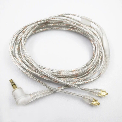 Shure – câble HIFI d'origine pour SE215 535 846, fil/câble plaqué or pour écouteurs, casque, câble de mise à niveau, nouveau ► Photo 1/6